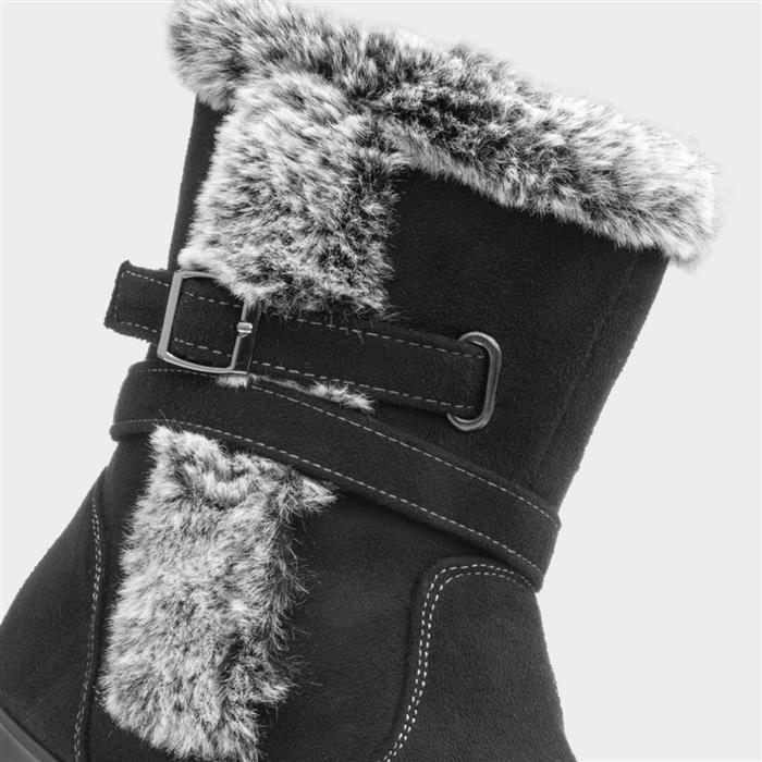 Womens Black Calf Boots