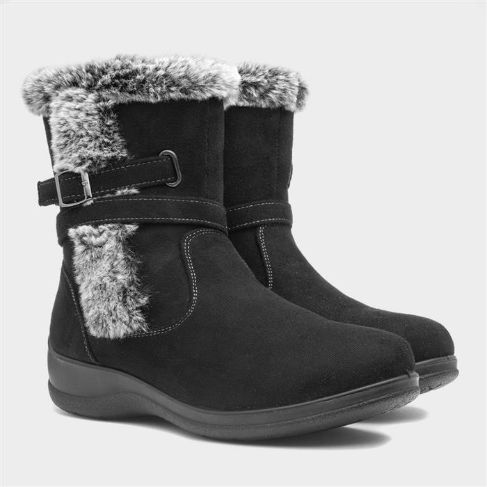 Womens Black Calf Boots