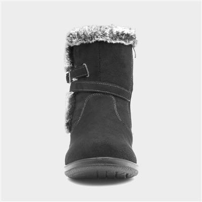 Womens Black Calf Boots