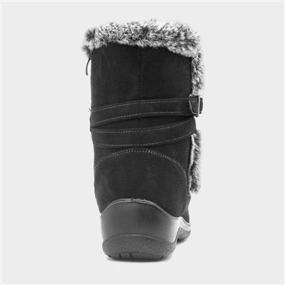 Womens Black Calf Boots
