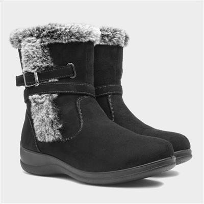 Womens Black Calf Boots