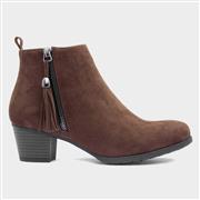 Lilley Mel Womens Brown Ankle Boot (Click For Details)