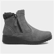 Softlites Jess Womens Grey Ankle Boot (Click For Details)