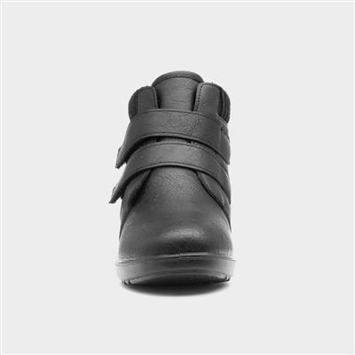 Womens Black Easy Fasten Boot