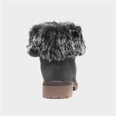 Valerie Womens Grey Ankle Boot