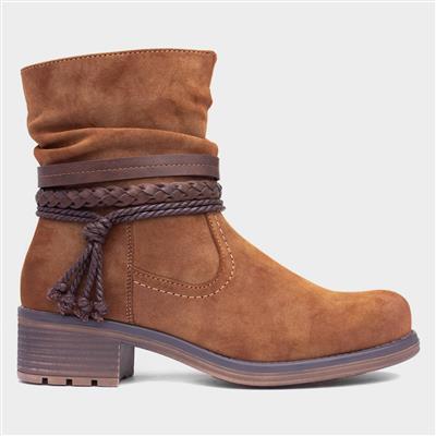 Veronica Womens Tan Ankle Boot