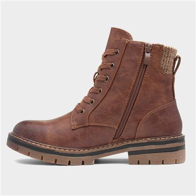 Iceland Womens Brown Ankle Boot