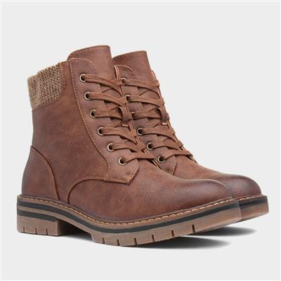 Iceland Womens Brown Ankle Boot