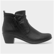 Cushion Walk Caroline Womens Black Heeled Boot (Click For Details)