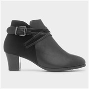 Cushion Walk Kayleigh Womens Black Heeled Boot (Click For Details)