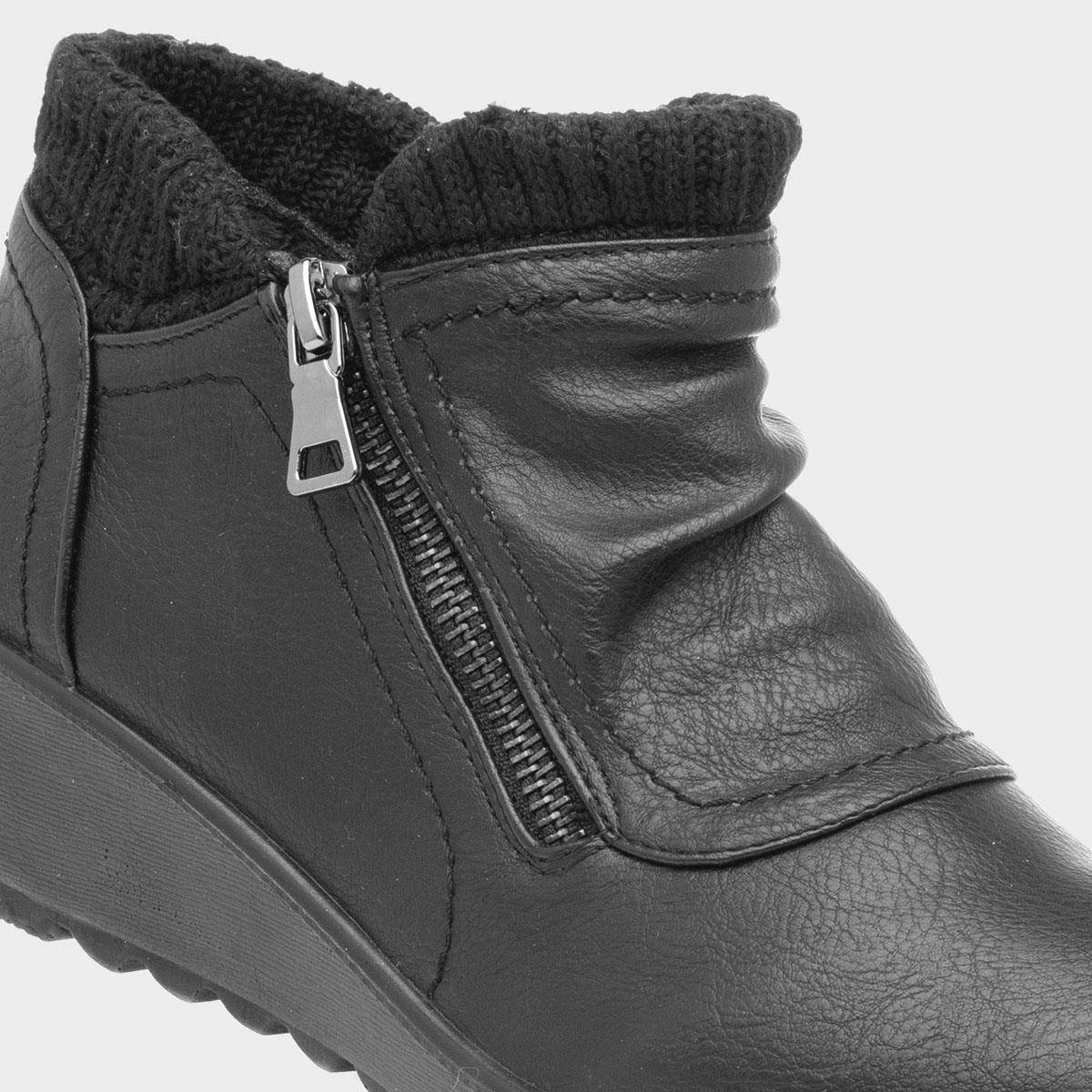 Softlites Jan Womens Black Wedge Ankle Boot18518 Shoe Zone