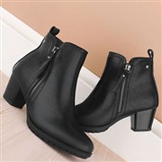 Cushion Walk Molly Womens Black Heeled Ankle Boot (Click For Details)