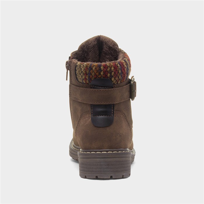 Minnesota Womens Brown Ankle Boot
