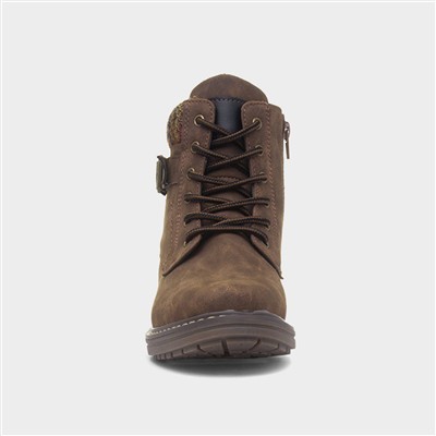 Minnesota Womens Brown Ankle Boot