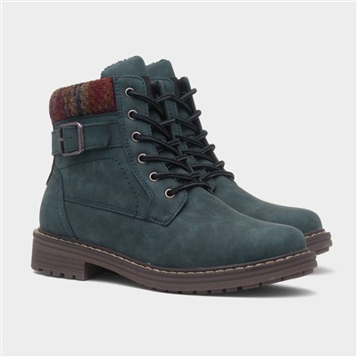 Minnesota Womens Blue Ankle Boot