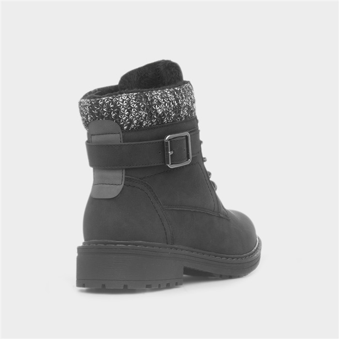 Minnesota Womens Black Ankle Boot