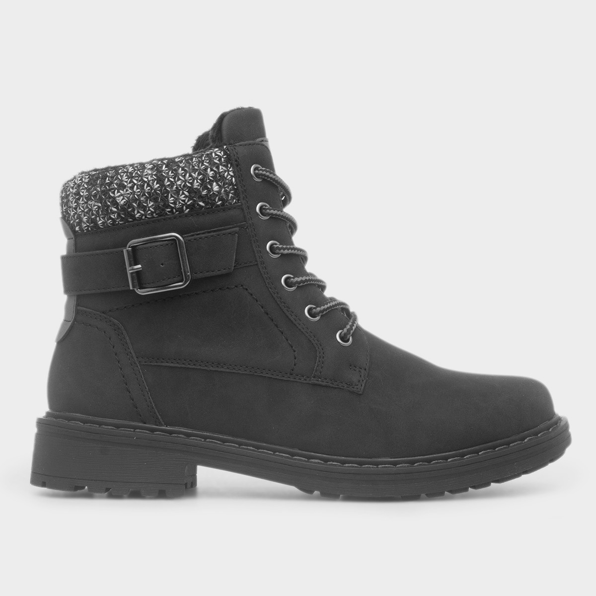 Minnesota Womens Black Ankle Boot
