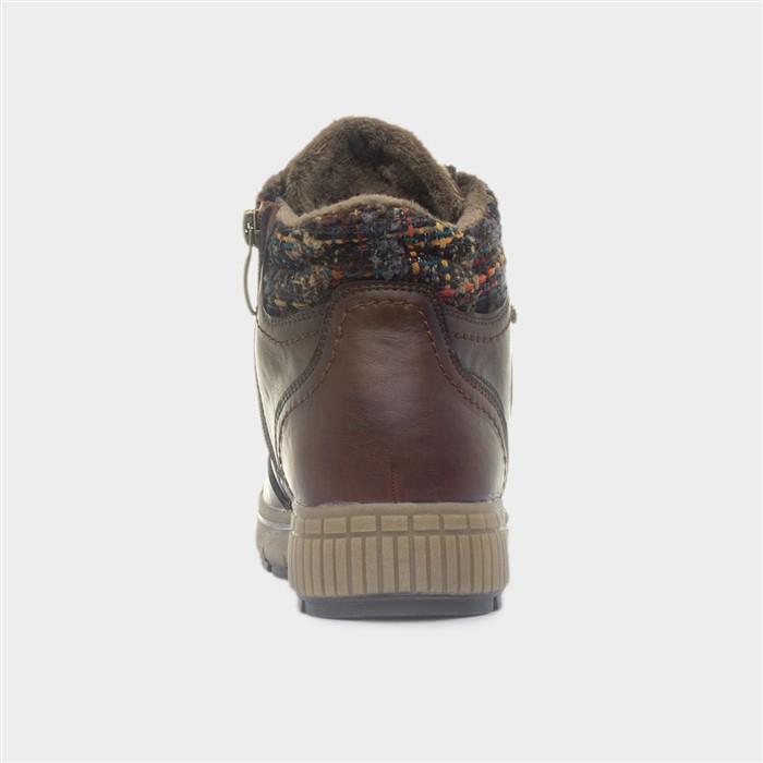 Salamanca Brown Lace Up Ankle Boot