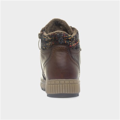 Salamanca Brown Lace Up Ankle Boot
