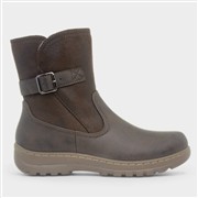 Softlites Womens Brown Zip Up Buckle Boot (Click For Details)