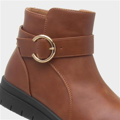 Womens Tan Ankle Boot