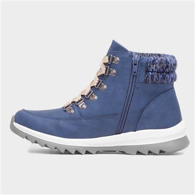 Jet Womens Ankle Blue Boot