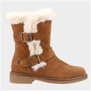 Hush Puppies Macie Womens Suede Boot in Tan (Click For Details)