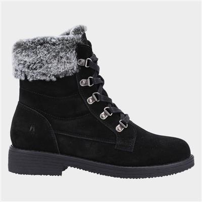 Florence Womens Suede Boot in Black