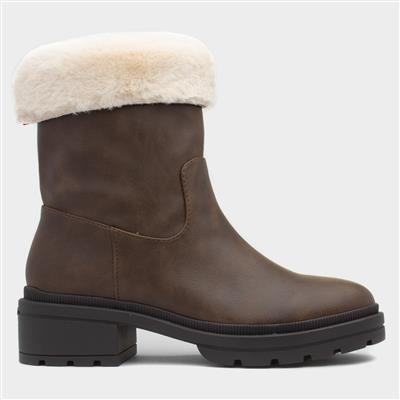 Idea Womens Mid Brown Boot
