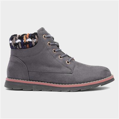 Sycamore Womens Grey Lace Up Boot