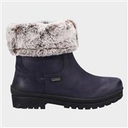 Hush Puppies Alice Womens Blue Faux Fur Boot (Click For Details)