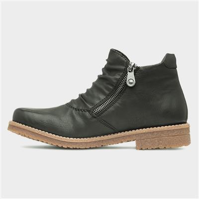 Antistress Womens Dark Green Ankle Boot