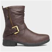 Lilley Megan Womens Brown Ankle Boot (Click For Details)