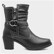 Lilley Marie Womens Black Heeled Boot (Click For Details)