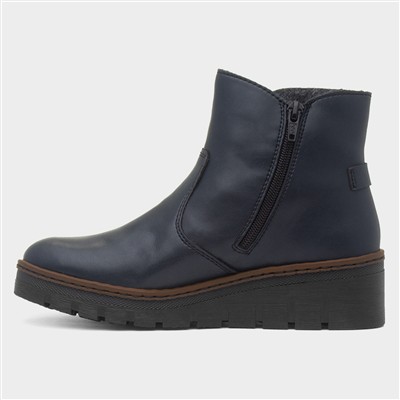 Leipzig Womens Navy Ankle Boot