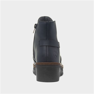 Leipzig Womens Navy Ankle Boot