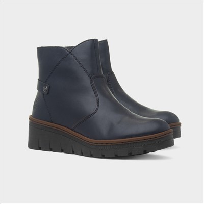 Leipzig Womens Navy Ankle Boot