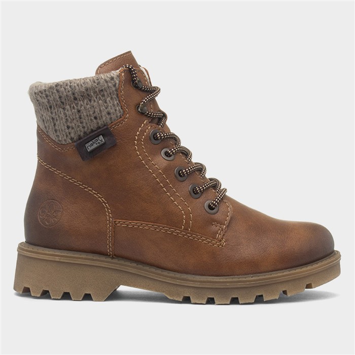Rieker Women's Tan Dusseldorf Antistress Boot Size 39