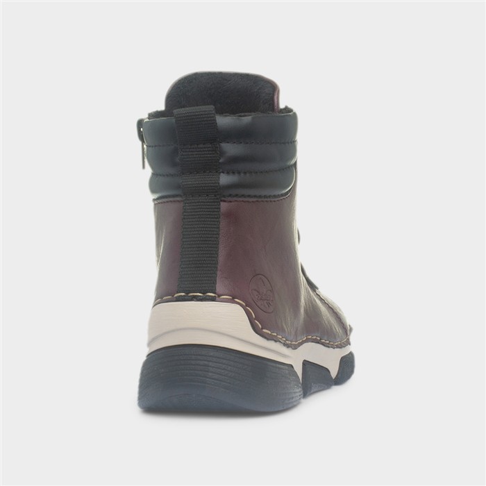 Koln Womens Purple Elasticated Ankle Boots