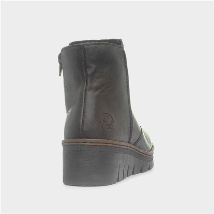 Hannover Womens Brown Wedge Ankle Boots