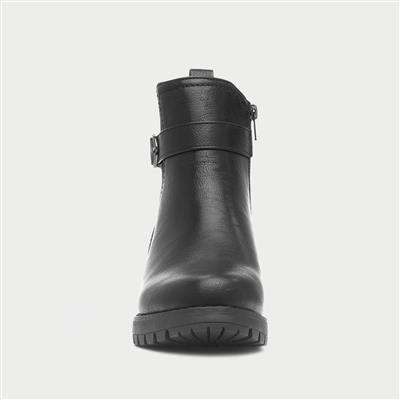 Womens Black Zip Up Boot