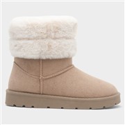 Lilley Womens Mushroom Faux Fur Trim Boot (Click For Details)