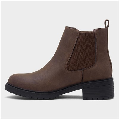 Womens Brown Chelsea Boot