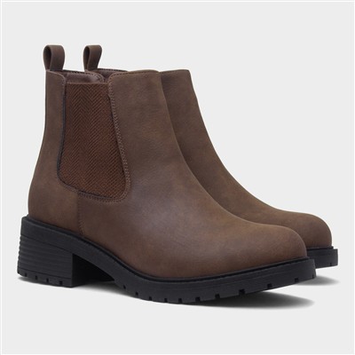 Womens Brown Chelsea Boot