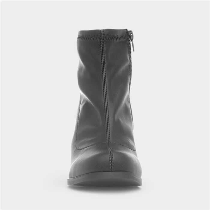 Harper Womens Black Block Heeled Boot