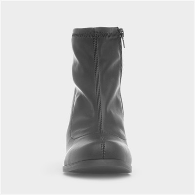 Harper Womens Black Block Heeled Boot