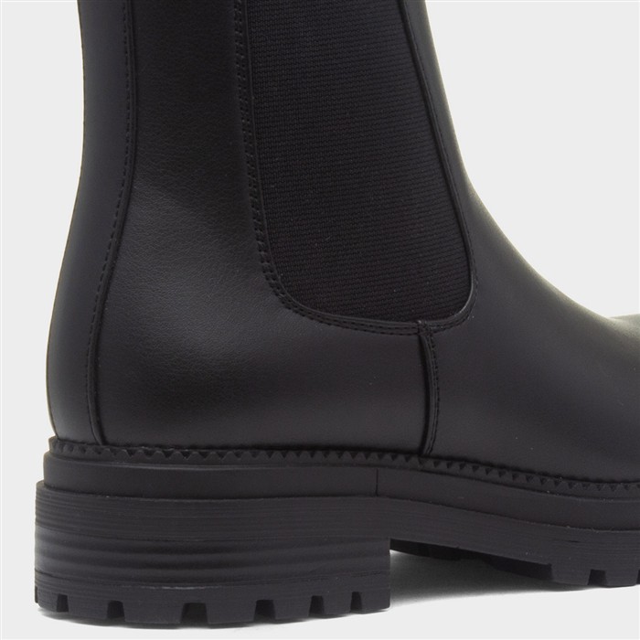 Womens Black Ankle Chelsea Boot