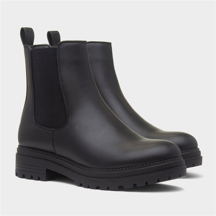 Womens Black Ankle Chelsea Boot