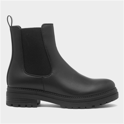 Womens Black Ankle Chelsea Boot
