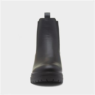 Womens Black Ankle Chelsea Boot